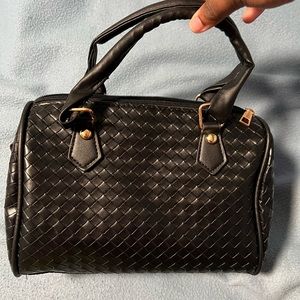 Black Square Patterned Bag